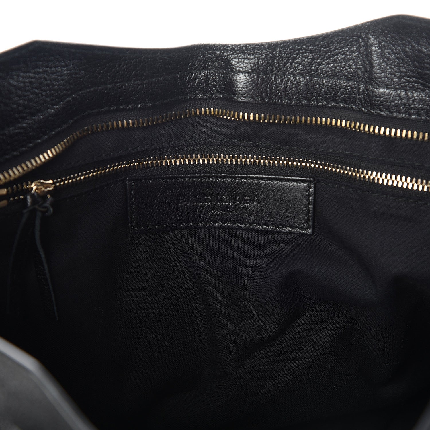 Balenciaga Chevre Gold Metallic Edge Hardware City Black 8 of 10