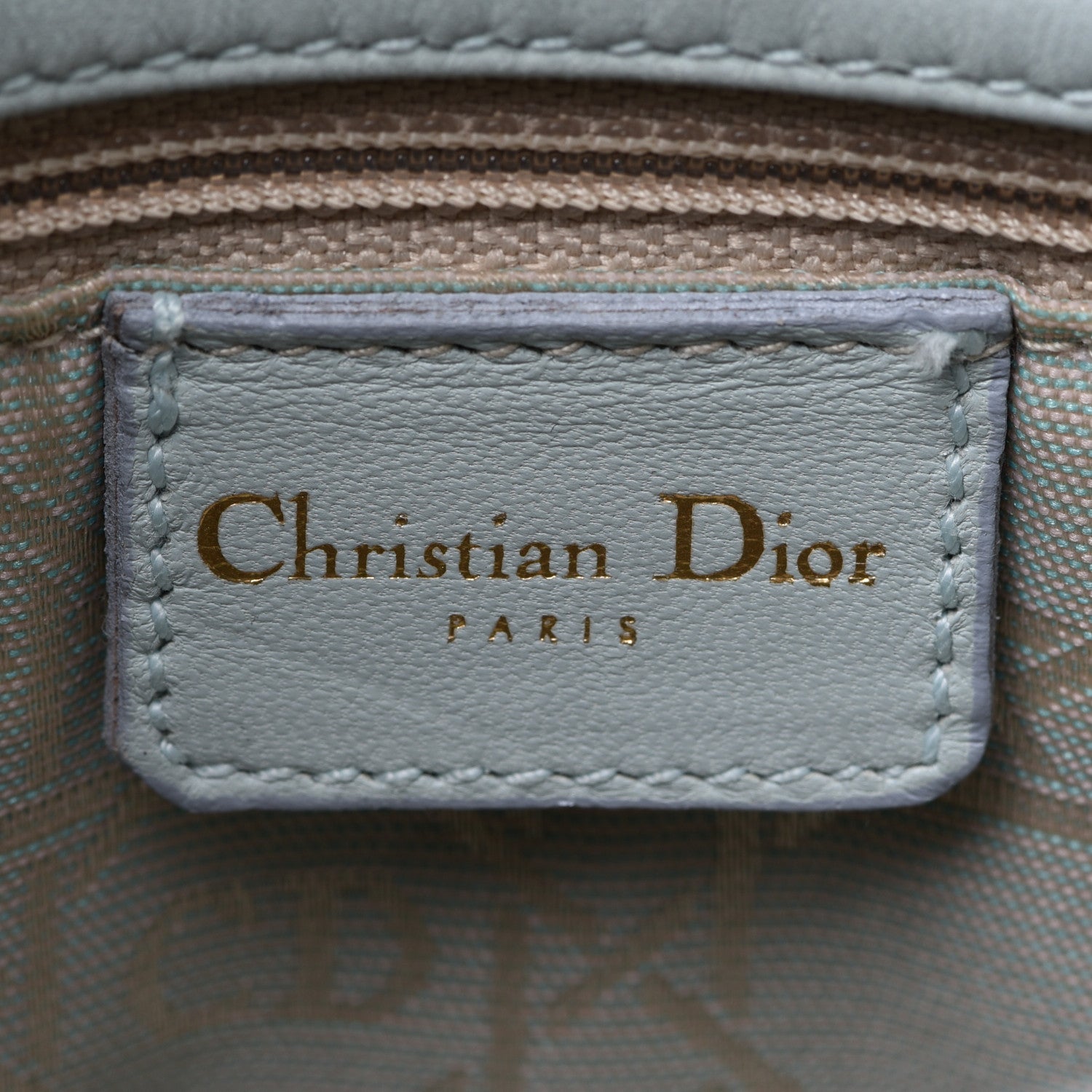 Christian Dior Lambskin Cannage Mini Lady Dior Light Blue 6 of 12