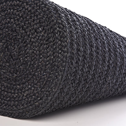 Saint Laurent Raffia Medium Panier Bag Black 9 of 9