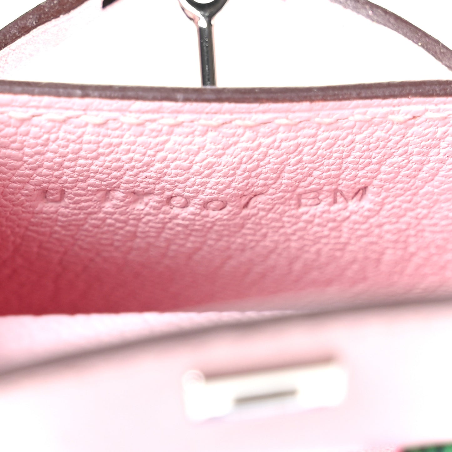 Tadelakt Mini Kelly Twilly Bag Charm Rose Sakura