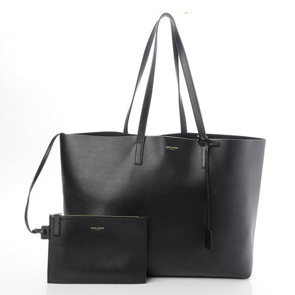 Saint Laurent Calfskin Large Shopping Tote Black 3 of 8
