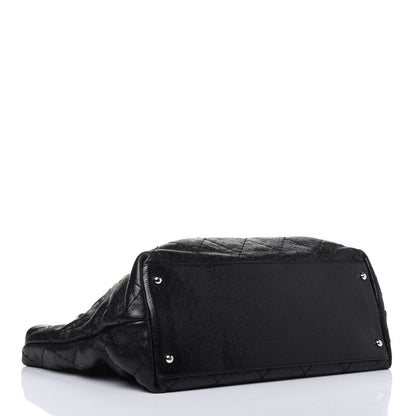 Chanel Glazed Calfskin Large On The Road Tote Black 4 of 22