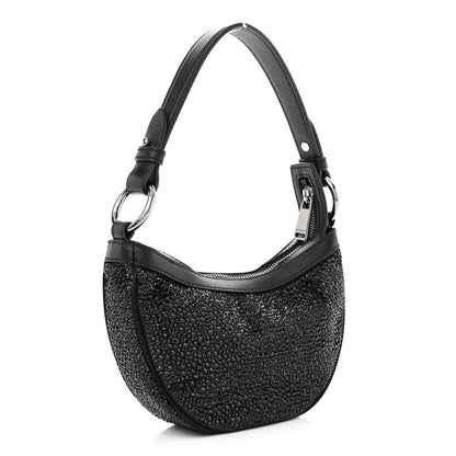 Versace Crystal Repeat Mini Hobo Black 3 of 10