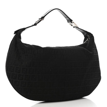 Fendi Zucchino Medium Chef Hobo Black 3 of 10
