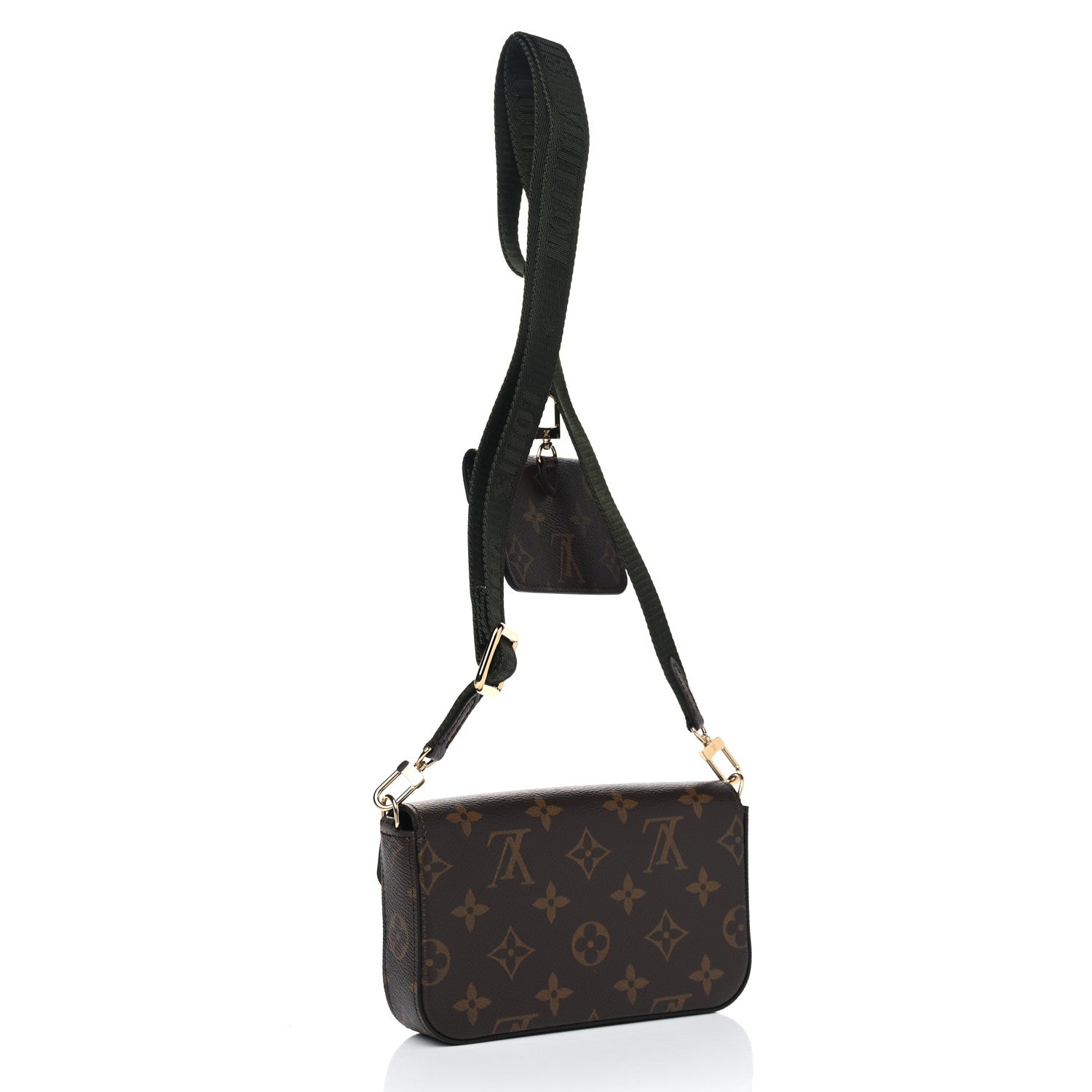 Louis Vuitton Monogram Felicie Strap & Go Kaki 3 of 5