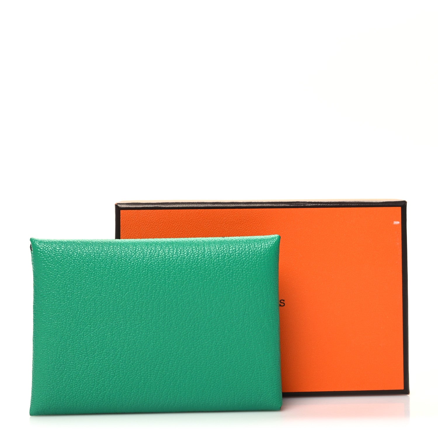 Hermes Chevre Mysore Verso Calvi Duo Card Case Menthe Rose Sakura 12 of 12