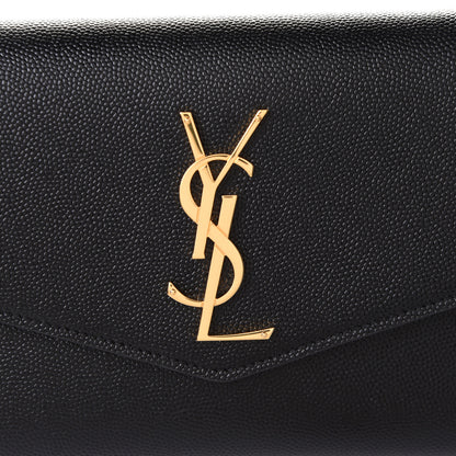 Saint Laurent Grain De Poudre Uptown Chain Wallet Black 8 of 11