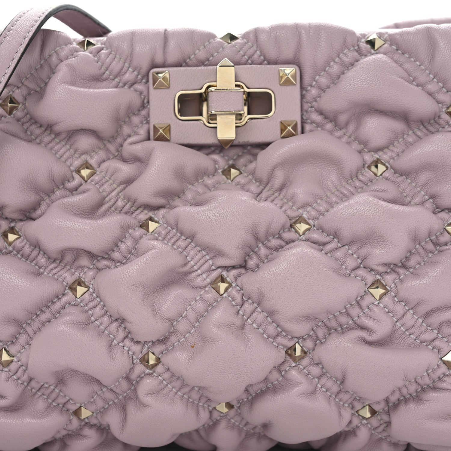 Valentino Garavani Nappa Spikeme Clutch Rose Quartz 7 of 9