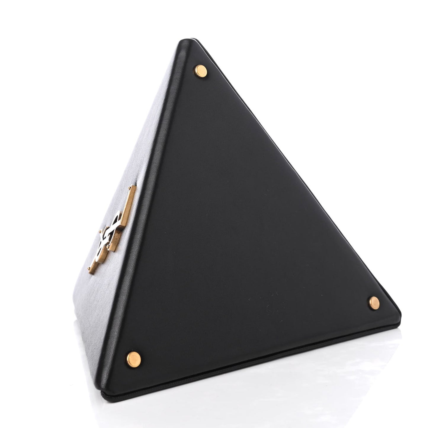 Lambskin Pyramid Clutch Black