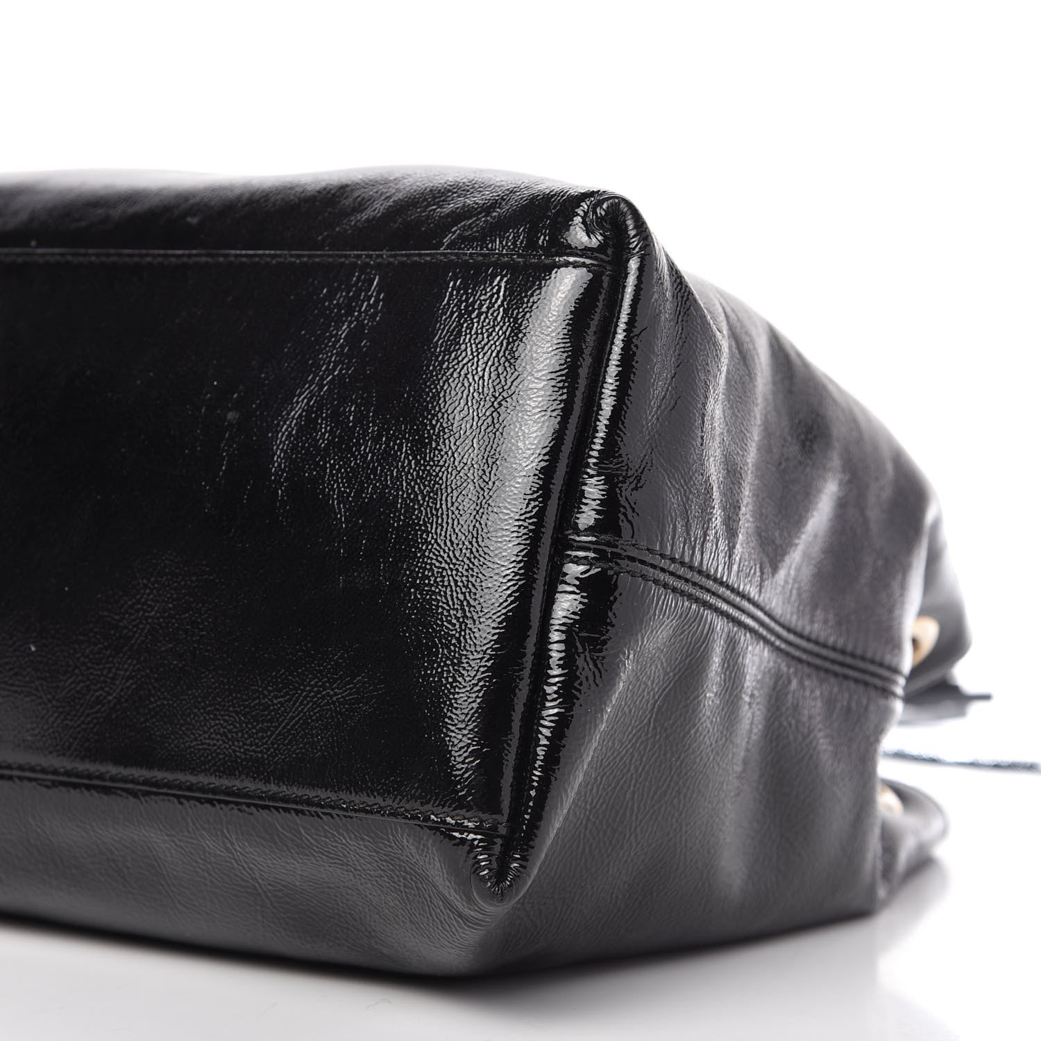 Gucci Patent Medium Soho Chain Shoulder Bag Black 7 of 10