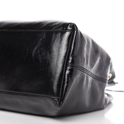 Gucci Patent Medium Soho Chain Shoulder Bag Black 7 of 10