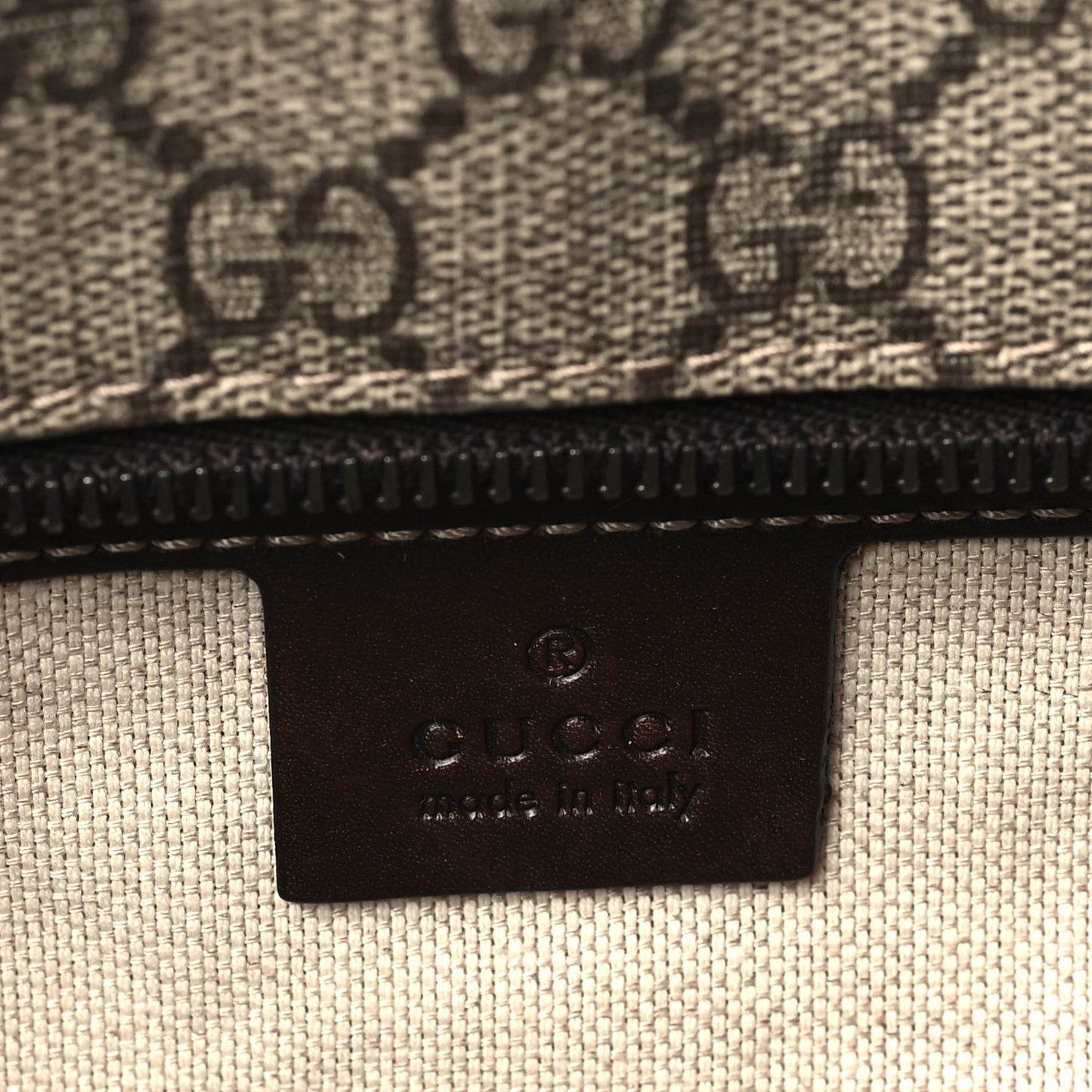GG Supreme Monogram Small Joy Tote Dark Brown