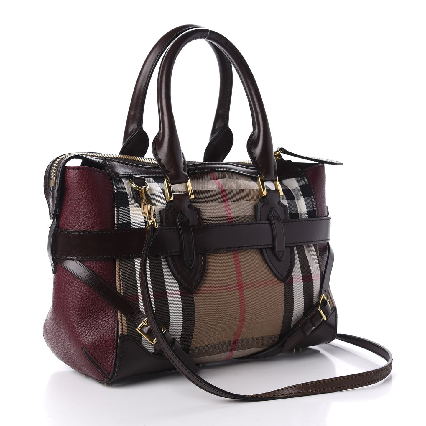 House Check Small Gladstone Deep Claret