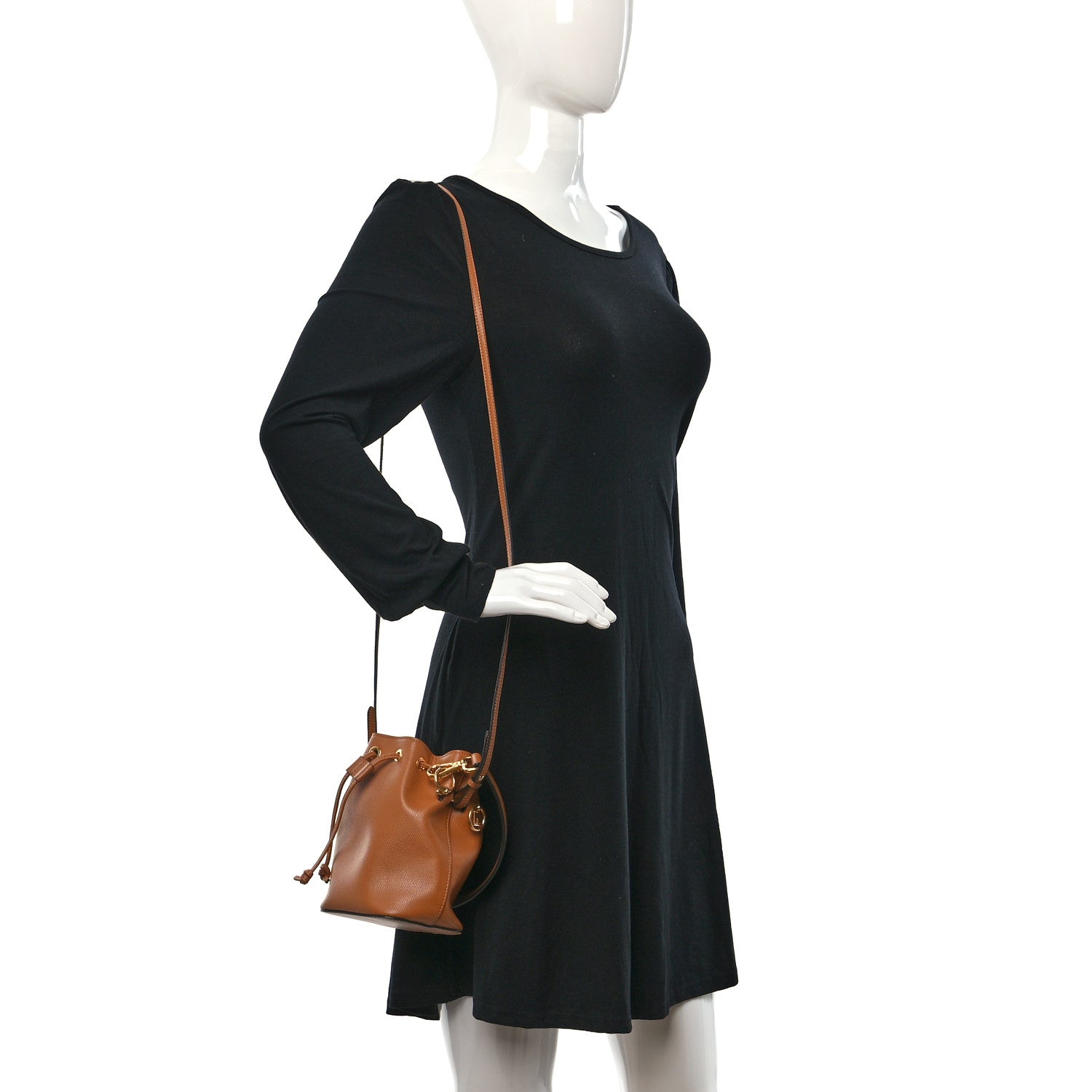 Fendi Vitello Cruise F is Fendi Mini Mon Tresor Bucket Bag Nocciola 2 of 10