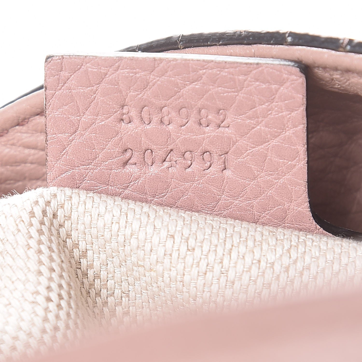 Gucci Pebbled Calfskin Medium Soho Chain Shoulder Bag Dark Cipria 6 of 8