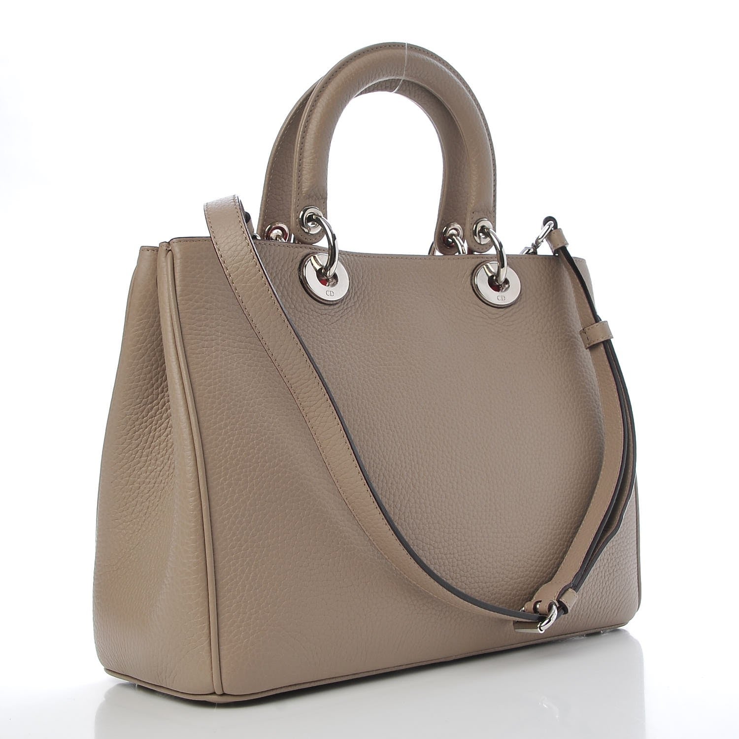 Christian Dior Bullcalf Medium Diorissimo Tourterelle 4 of 11