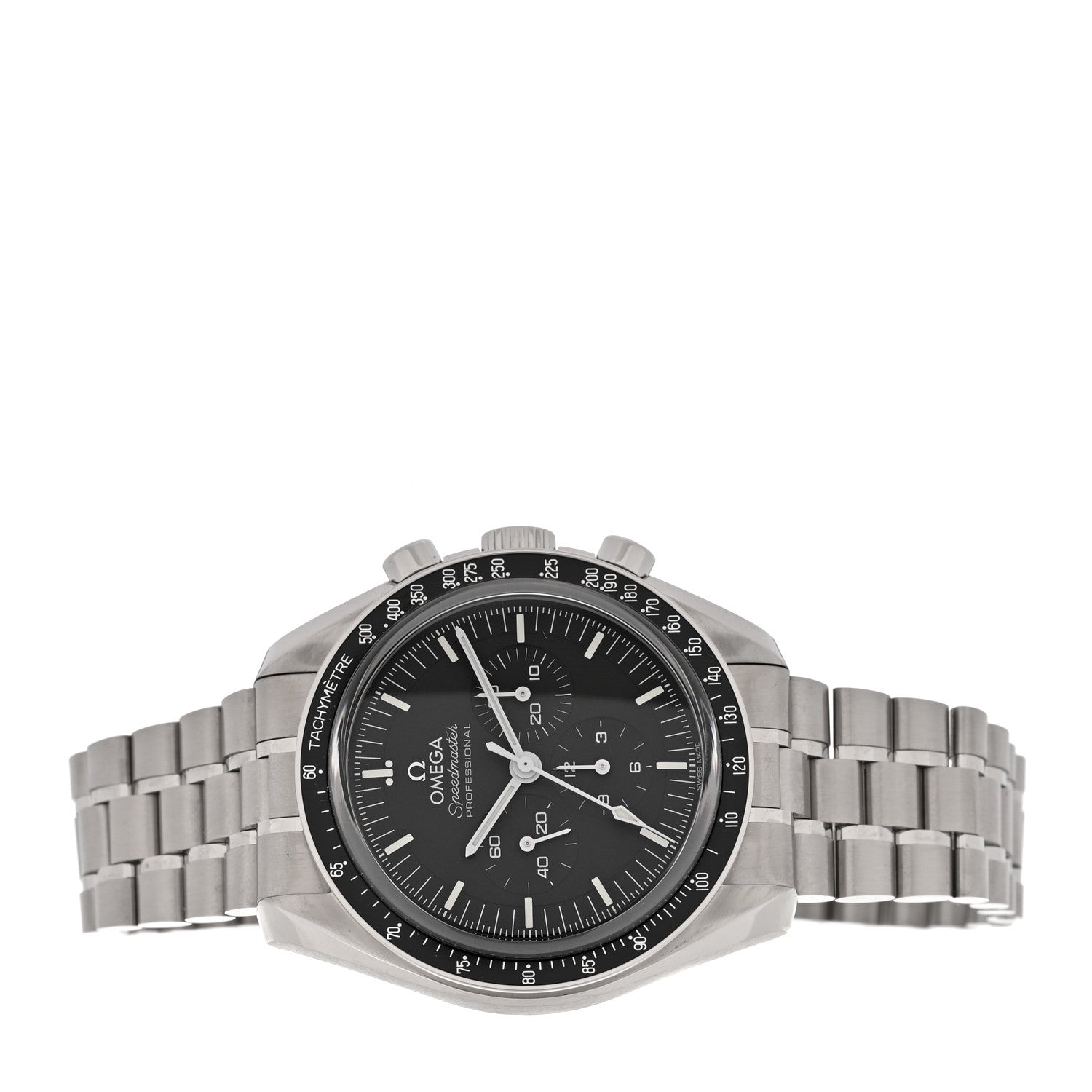 Omega Stainless Steel 42mm Speedmaster Moonwatch Professional Chronograph Manual Winding Watch Black 310.30.42.50.01.002 2 of 5