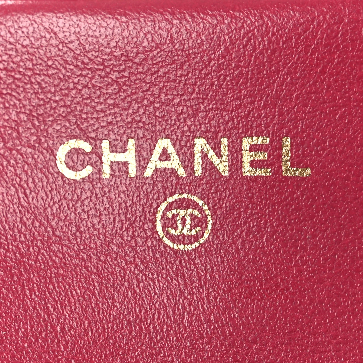 Chanel Calfskin Quilted Lady Handle Flap Card Holder With Chain Dark Pink 6 of 14