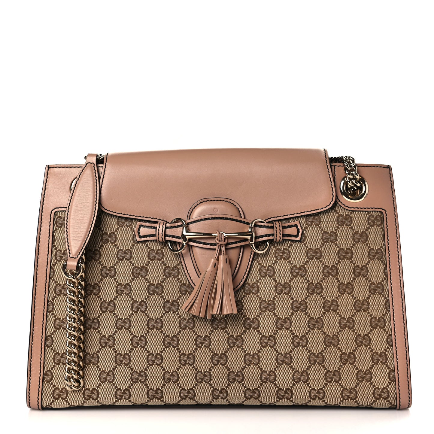 Monogram Large Emily Chain Shoulder Bag Light Pink