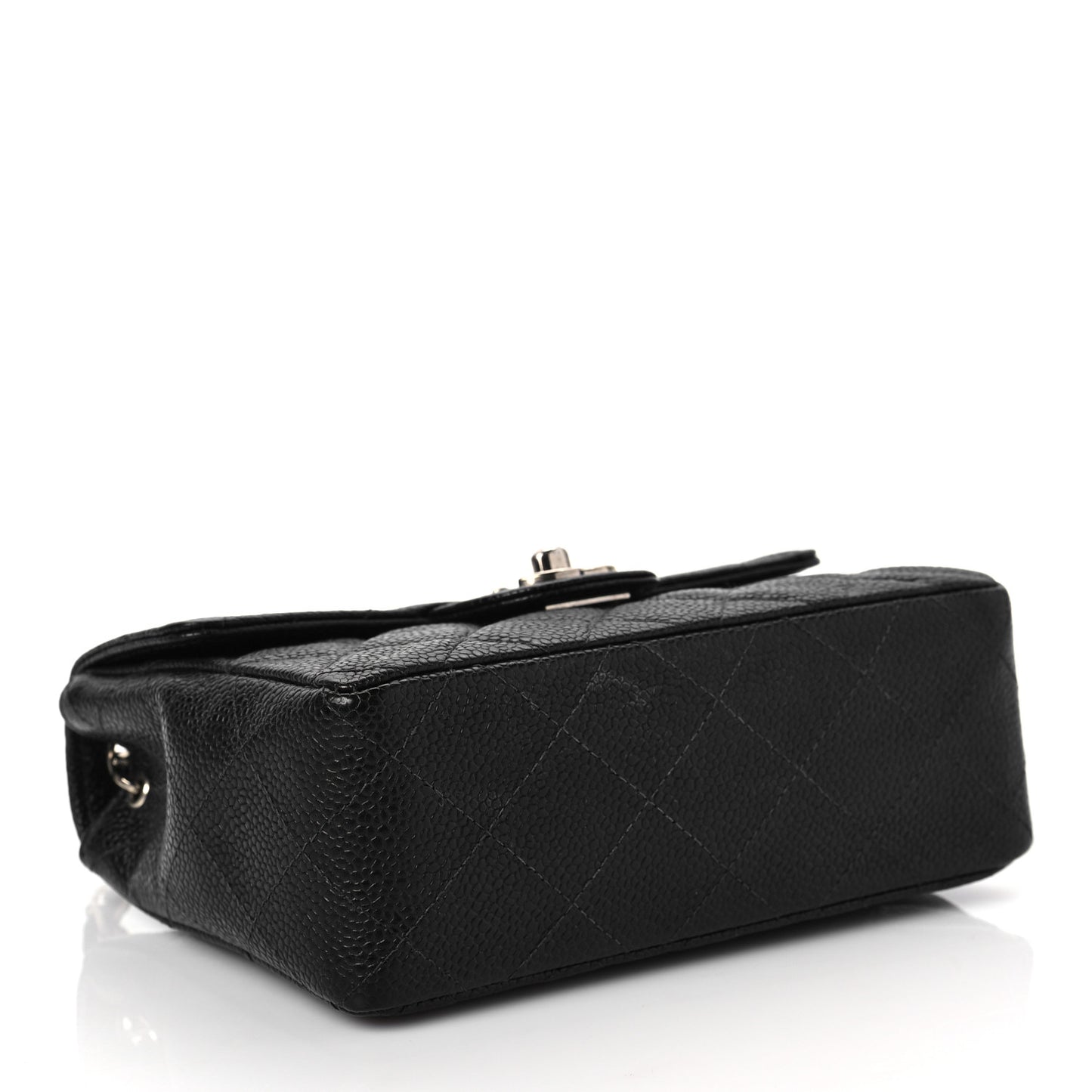 Caviar Quilted Mini Square Flap Black