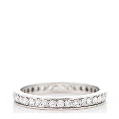 Cartier Platinum Diamond 2.4mm Ballerine Wedding Band Ring 48 4.5 1 of 7
