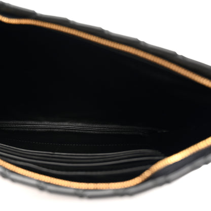 Bottega Veneta Nappa Intrecciato Medium Flat Zip Pouch Black 5 of 7