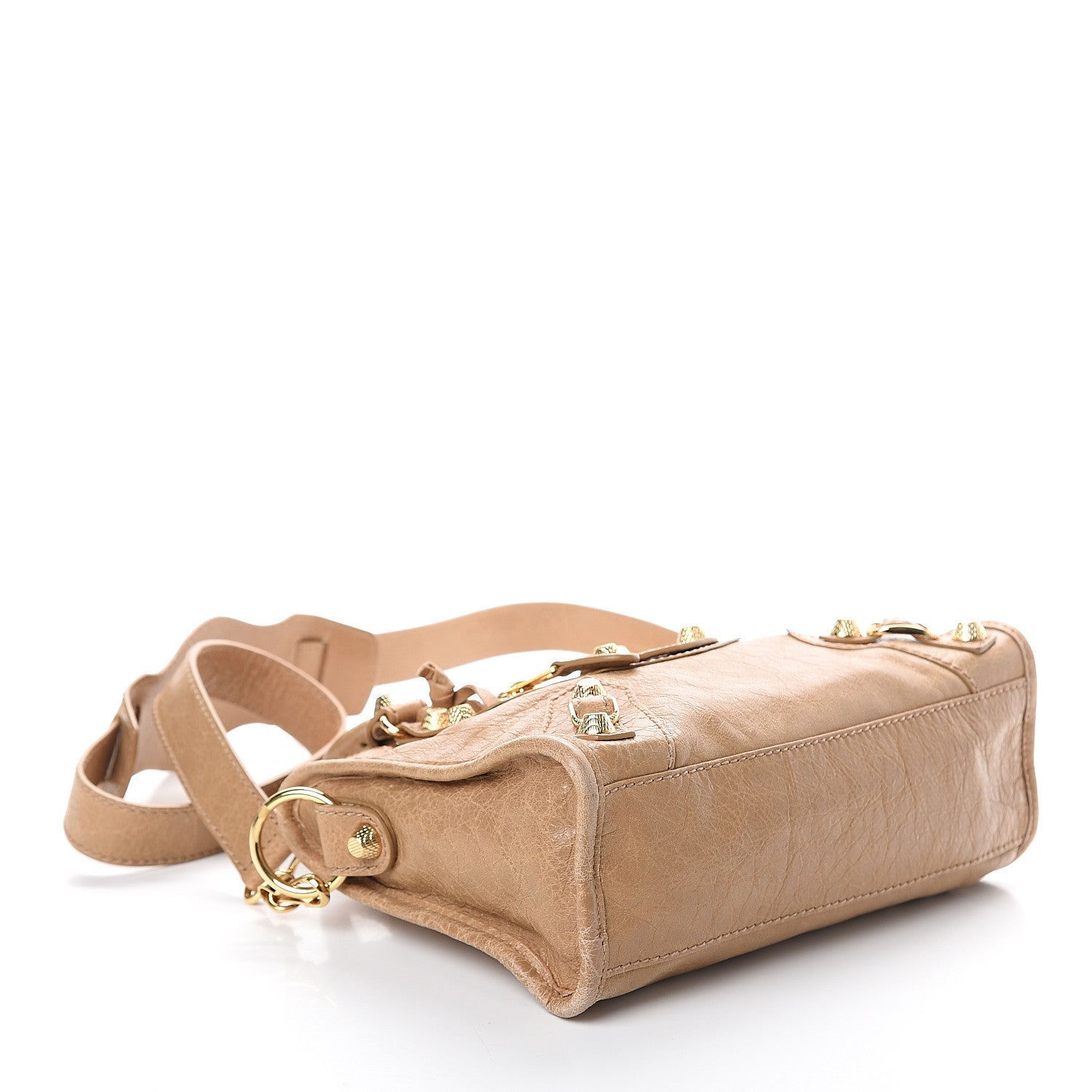 Balenciaga Agneau Giant 12 Gold Hardware Mini City Beige Nougatine 3 of 5