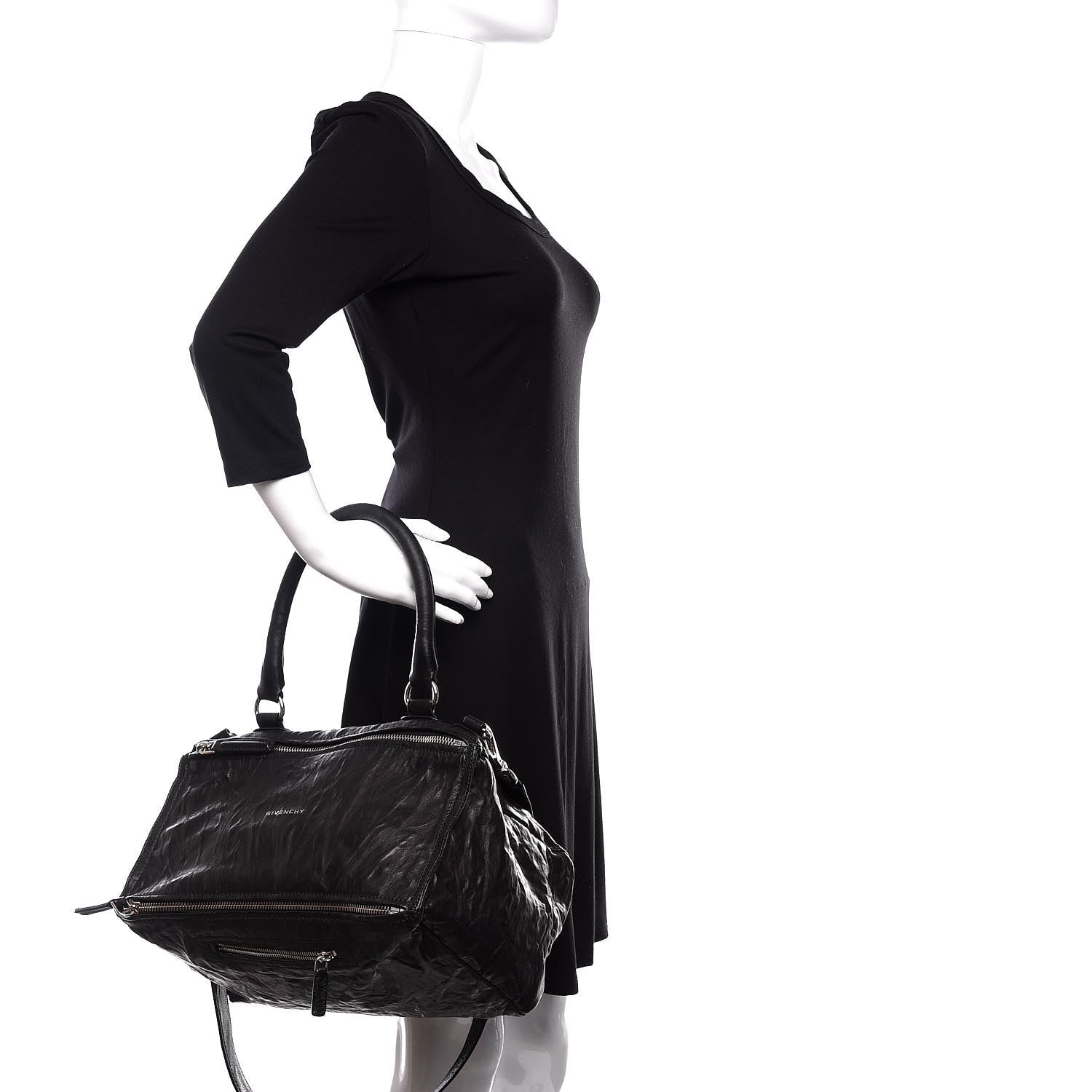 Givenchy Tumbled Sheepskin Medium Pandora Bag Black 3 of 11