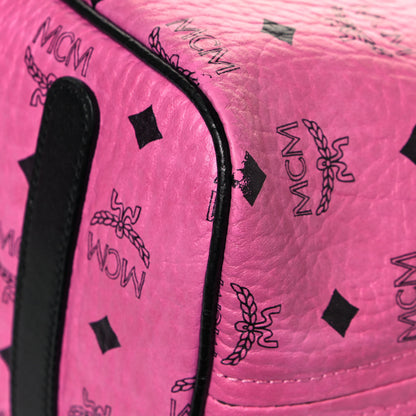 MCM Visetos Medium Reversible Liz Shopper Tote Pink 10 of 25