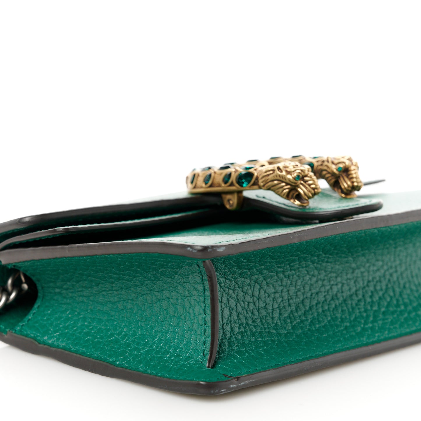 Dollar Calfskin Crystal Super Mini Dionysus Shoulder Bag Emerald