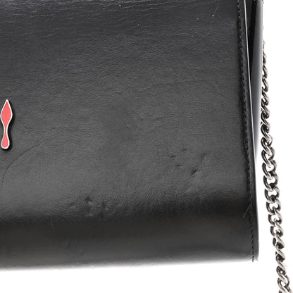 Christian Louboutin Calfskin Patent Spikes Paloma Clutch Black 12 of 12