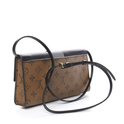 Louis Vuitton Calfskin Reverse Monogram Column Clutch 2 of 8