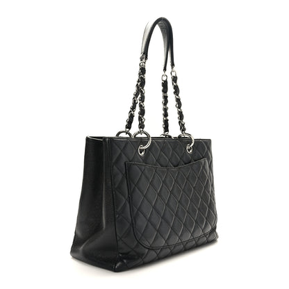 Chanel Caviar Quilted Grand Shopping Tote GST Black 3 of 10