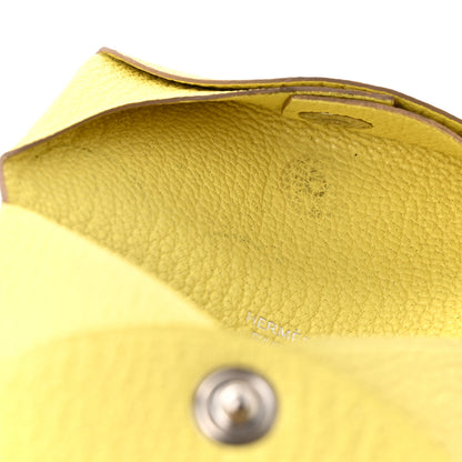 Hermes Chevre Mysore Bastia Coin Purse Lime 9 of 10