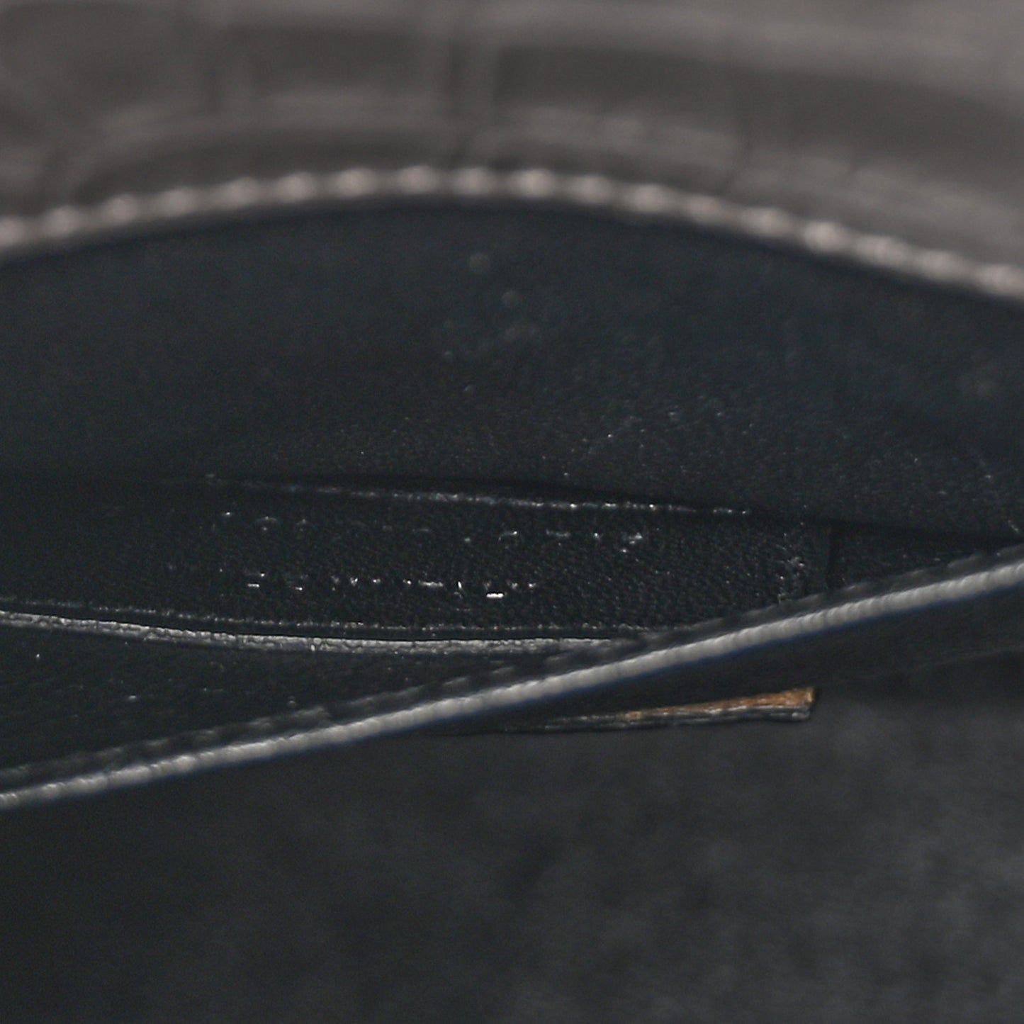 Calfskin Crocodile Embossed Baby Sac De Jour Fog