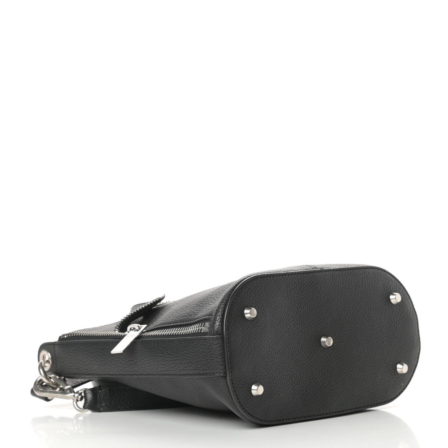 Alexander McQueen Calfskin De Manta Shoulder Bag Black 4 of 10