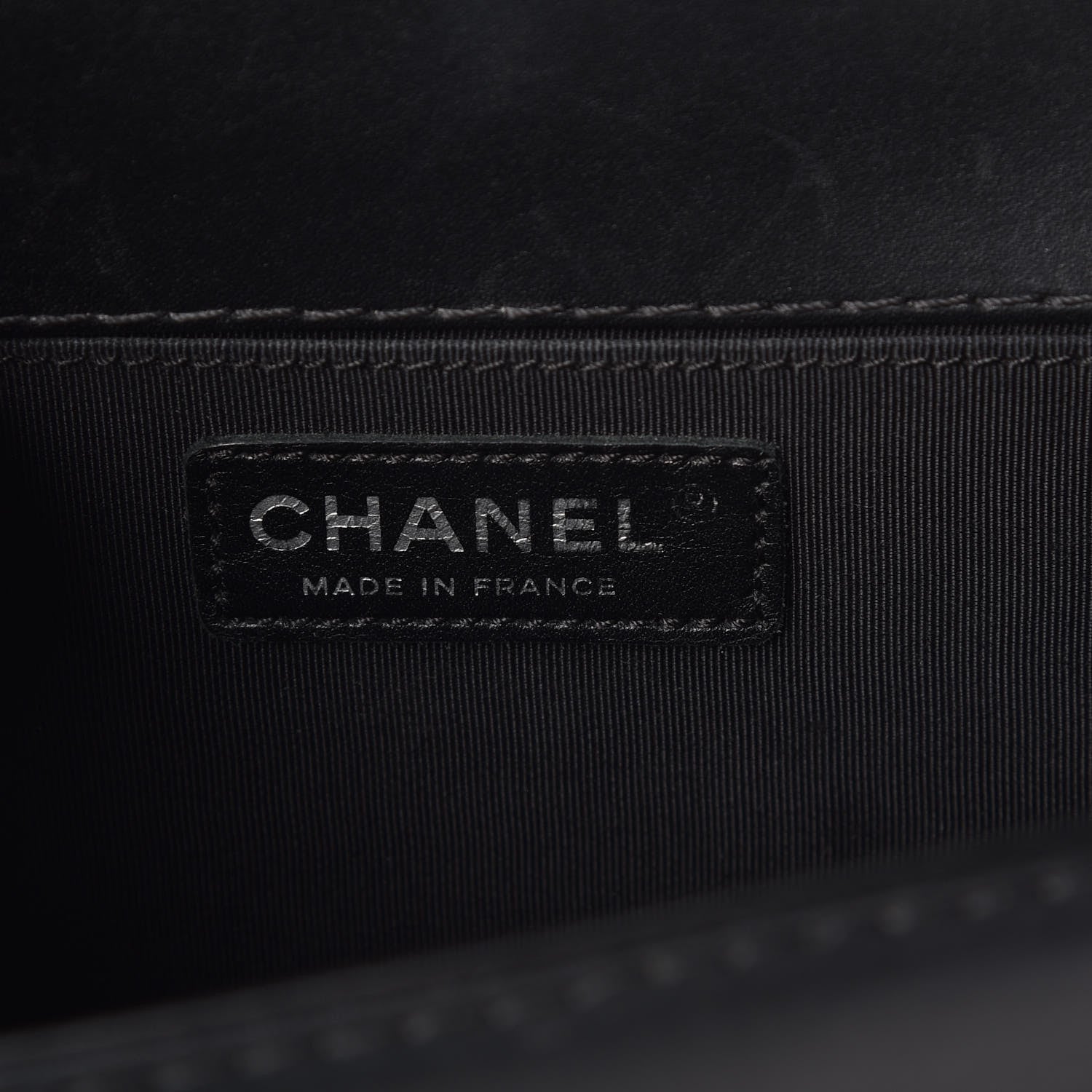 Chanel Calfskin Double Stitch Medium Boy Flap Black 6 of 9