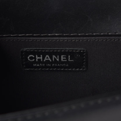 Chanel Calfskin Double Stitch Medium Boy Flap Black 6 of 9