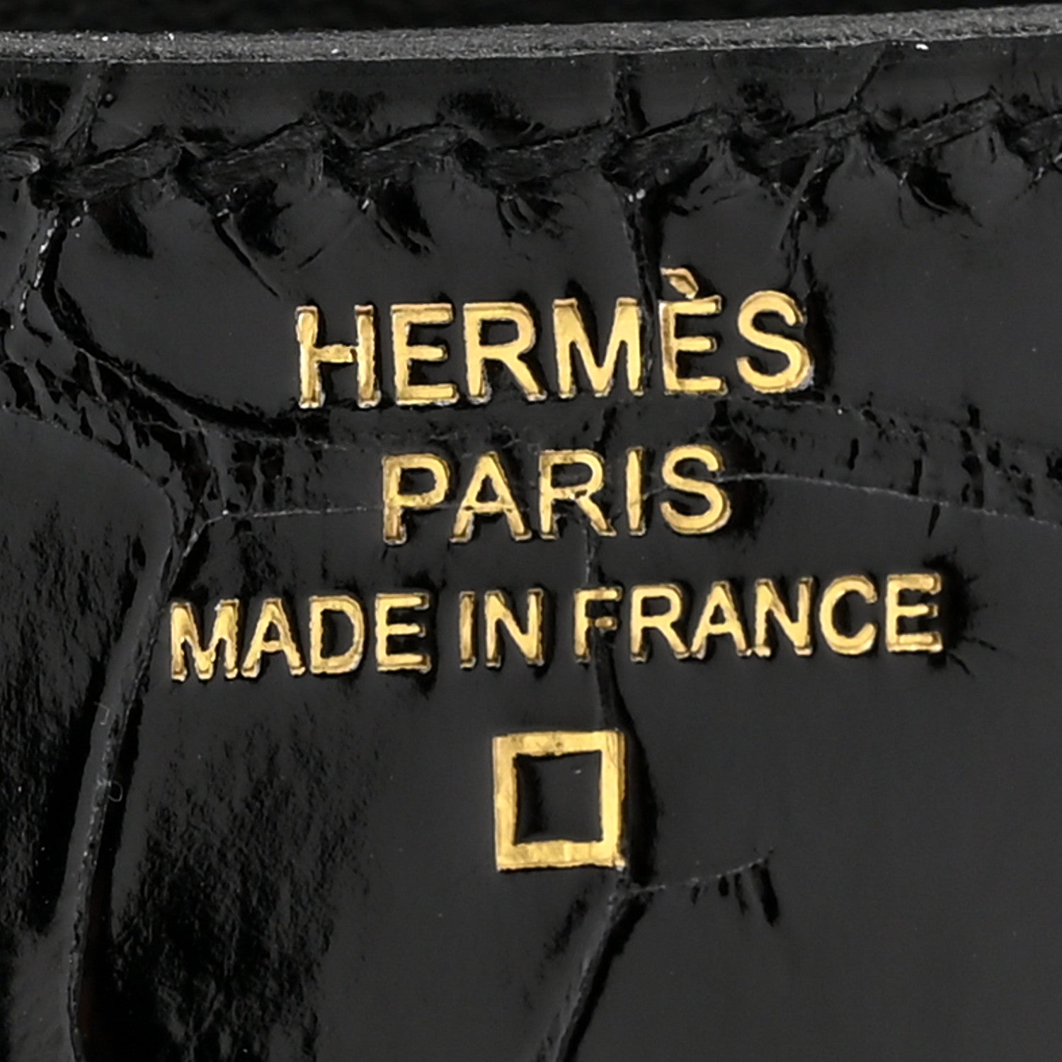Hermes Shiny Alligator Constance 18 Black 7 of 12