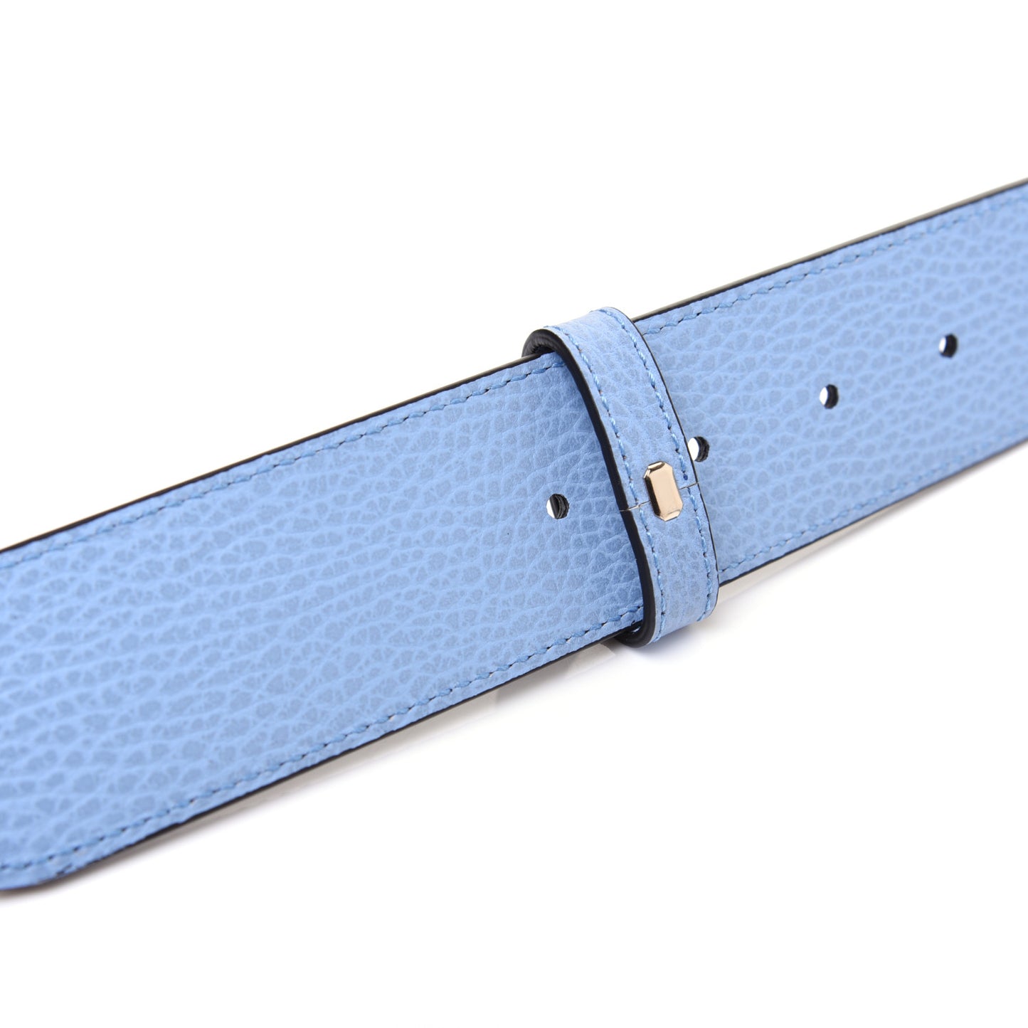 Dollar Calfskin 1973 Reversible Belt 80 32 Black Mineral Blue