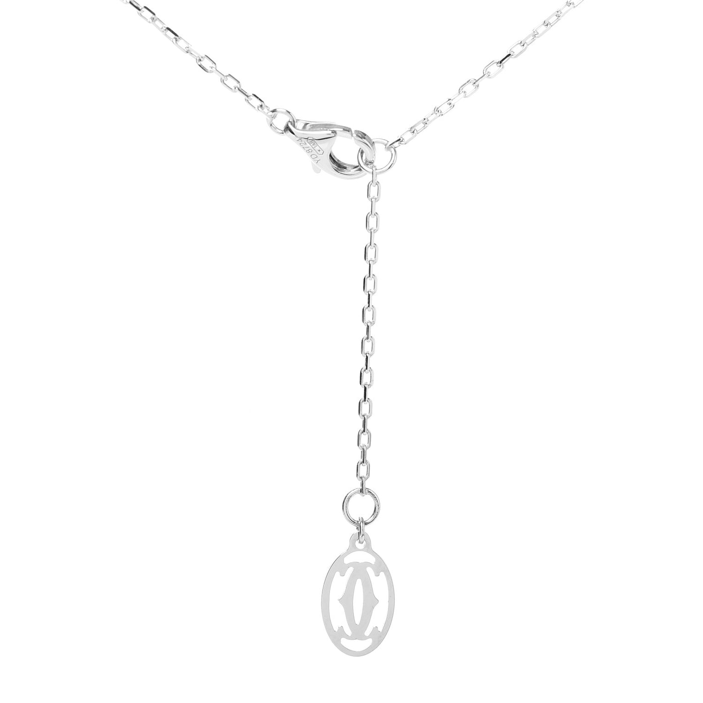 18K White Gold Diamond LM D'Amour Pendant Necklace
