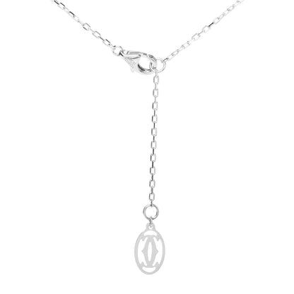 Cartier 18K White Gold Diamond LM D'Amour Pendant Necklace 5 of 5