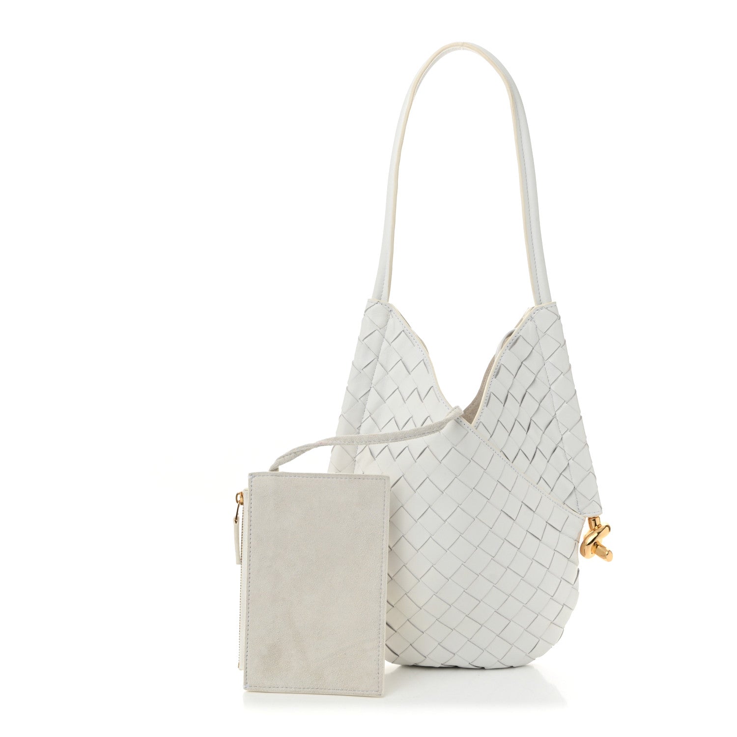 Bottega Veneta Nappa Intrecciato Small Solstice Hobo White 3 of 12