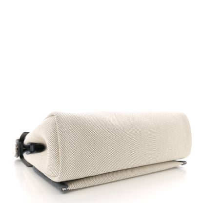 Hermes Military Toile Vache Hunter Herbag Zip Retourne 20 Ecru Bleu Glacier Ardoise 4 of 10