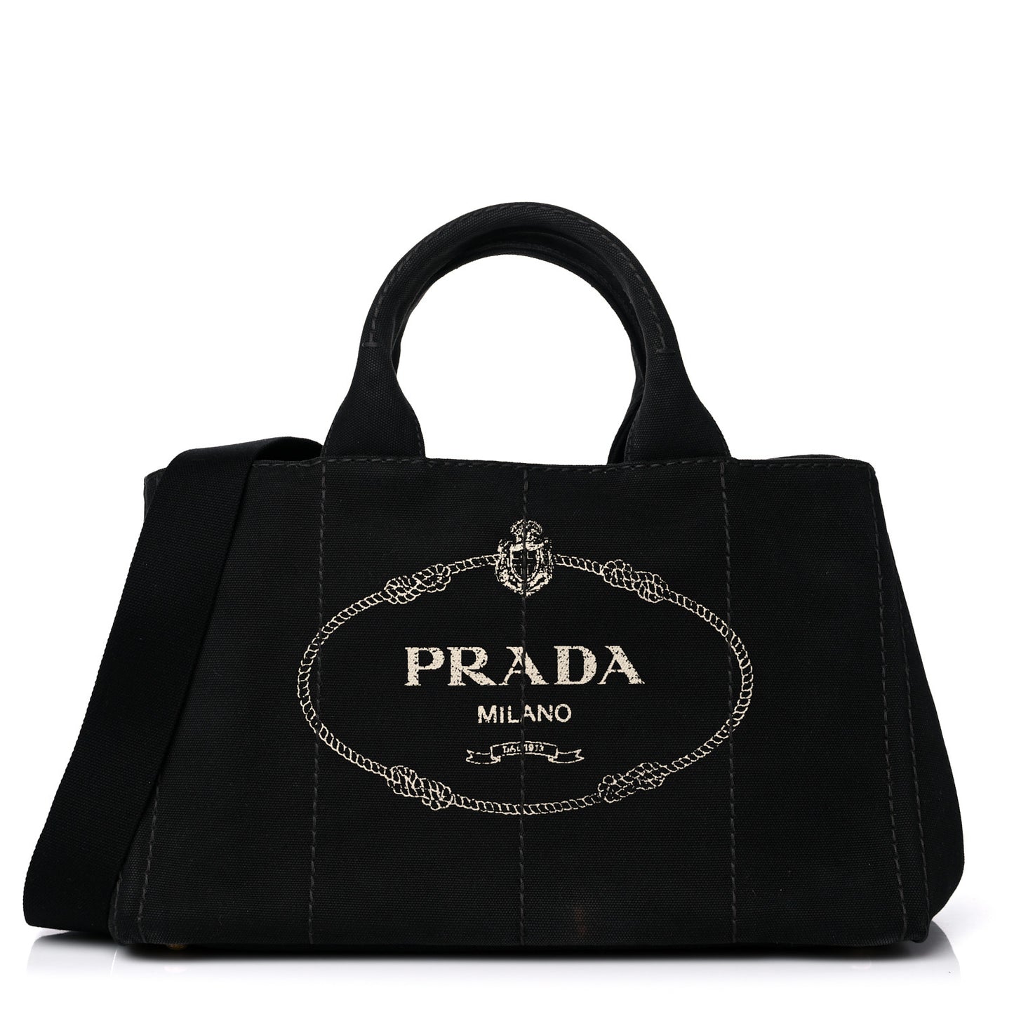 Canapa Small Logo Tote Black