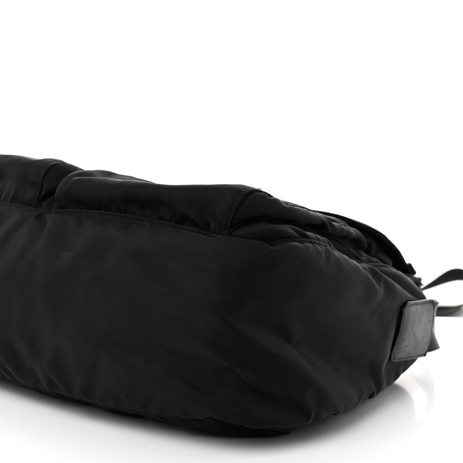 Prada Tessuto Nylon Saffiano Vela Messenger Bag Black 10 of 11