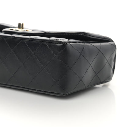 Chanel Lambskin Quilted Mini Rectangular Flap Black 9 of 11