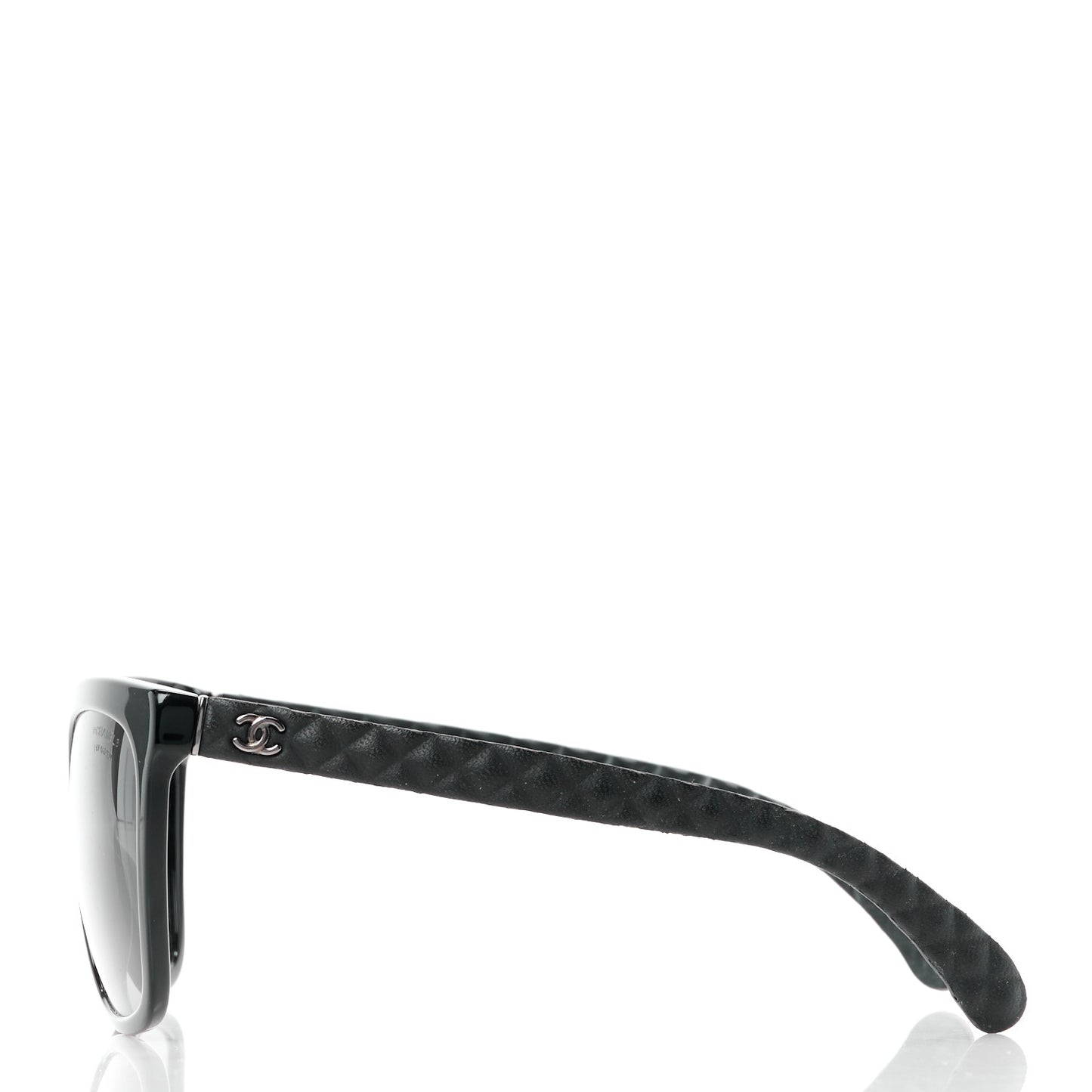 Acetate Quilted Polarized Butterfly CC Sunglasses 5288-Q Black