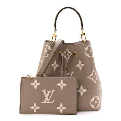 Louis Vuitton Empreinte Monogram Giant Neonoe MM Tourterelle Creme 3 of 11