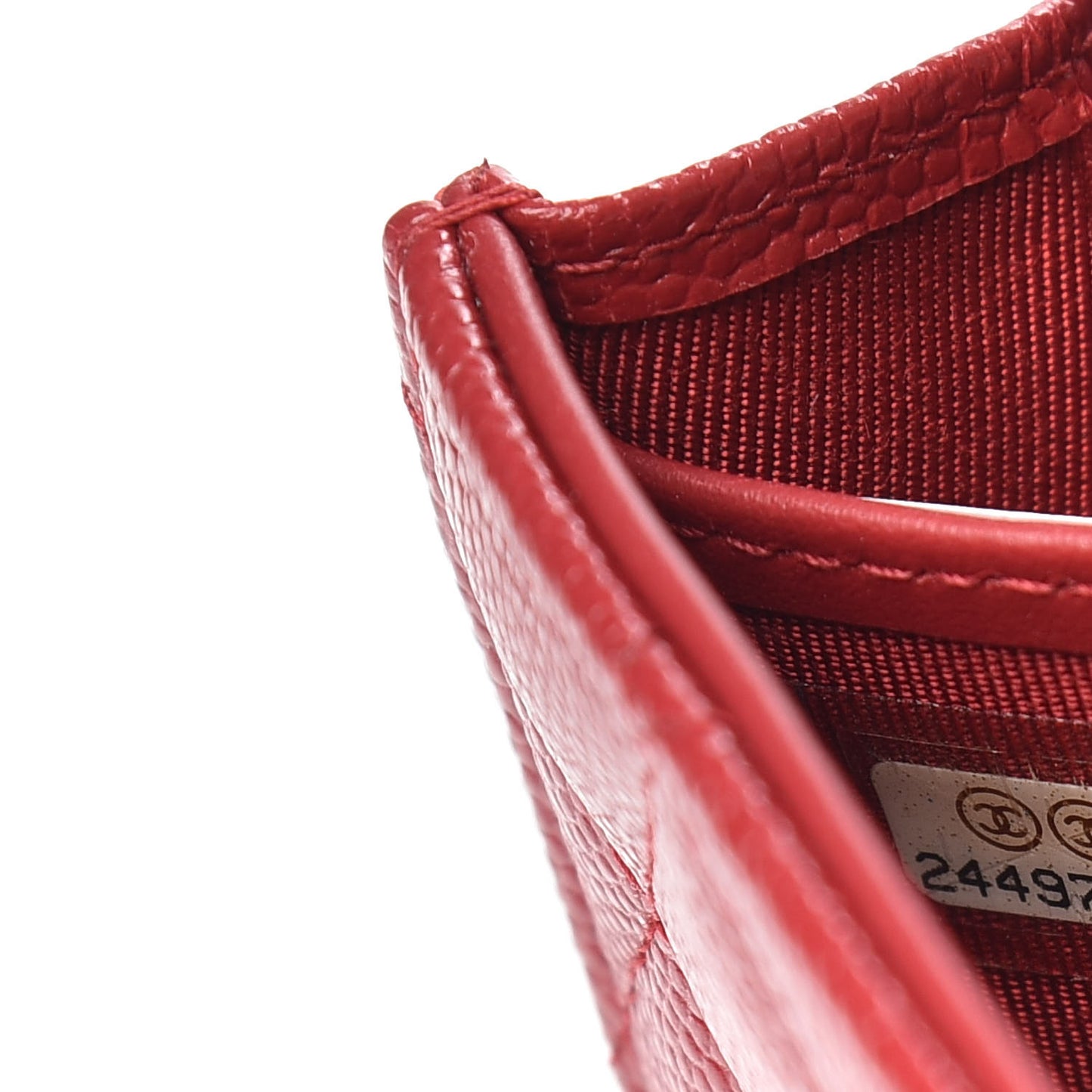 Caviar Quilted Large Flap Wallet Red